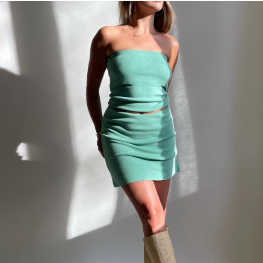 Djerf Ave Tube Top - Mint Green